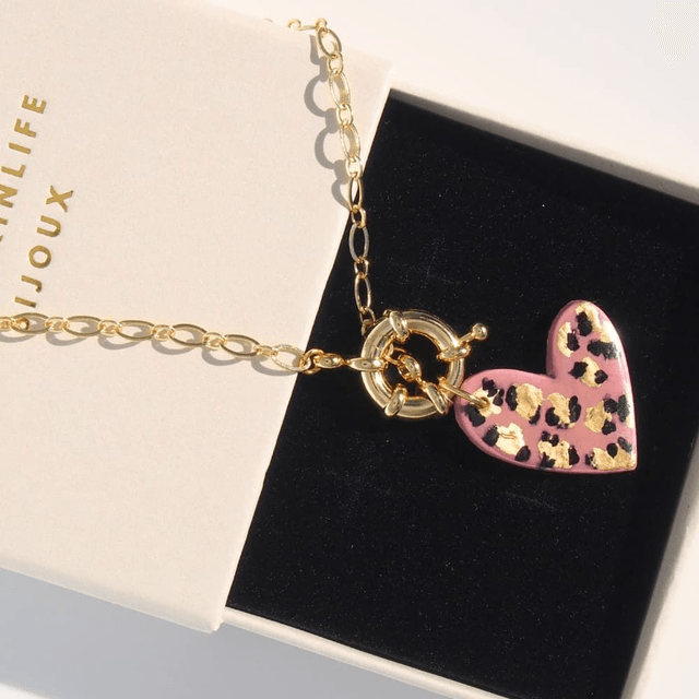 Collier coeur sauvage