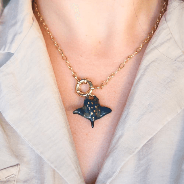 Collier raie léopard fermoir ressort