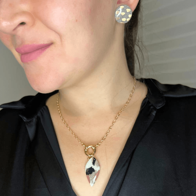 Collier goutte terrazzo