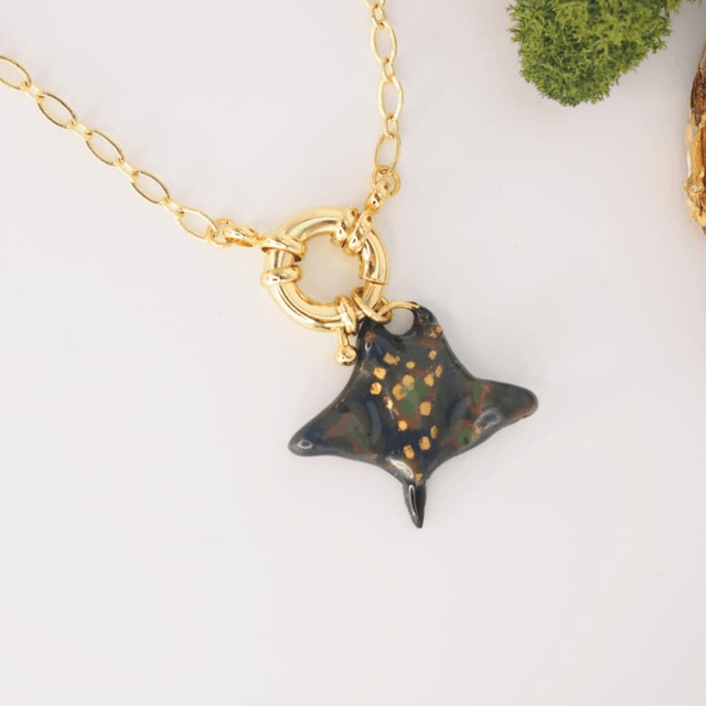 Collier raie léopard fermoir ressort