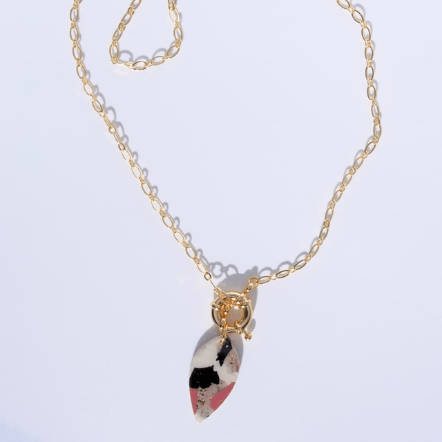 Collier goutte terrazzo