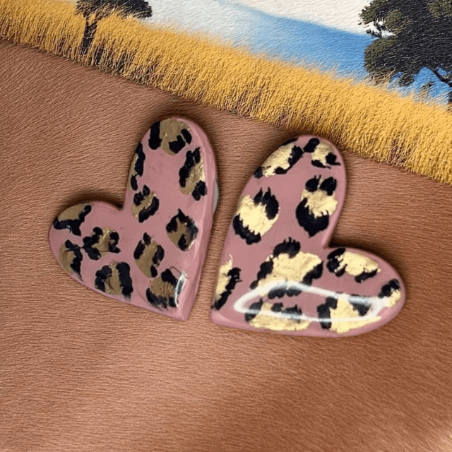 Boucles léopard cœur sauvage 
