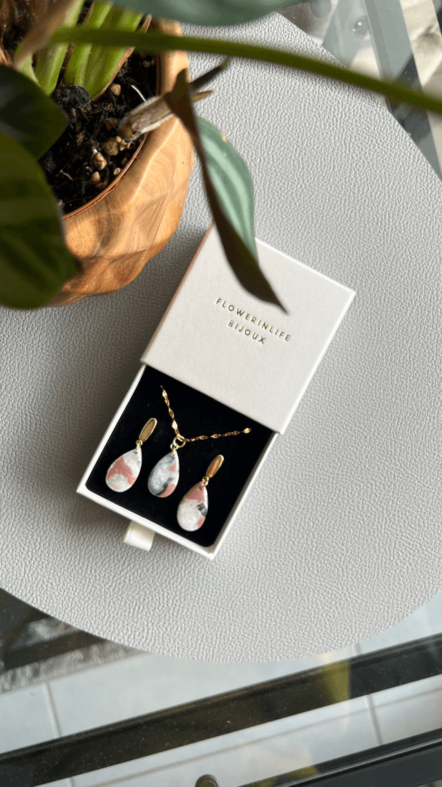 NACRE GOUTE PENDENTIF