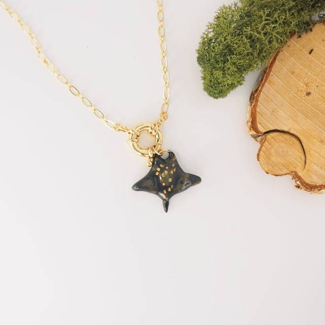 Collier raie léopard fermoir ressort