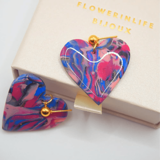 Boucles d’oreilles Cœur Évasion